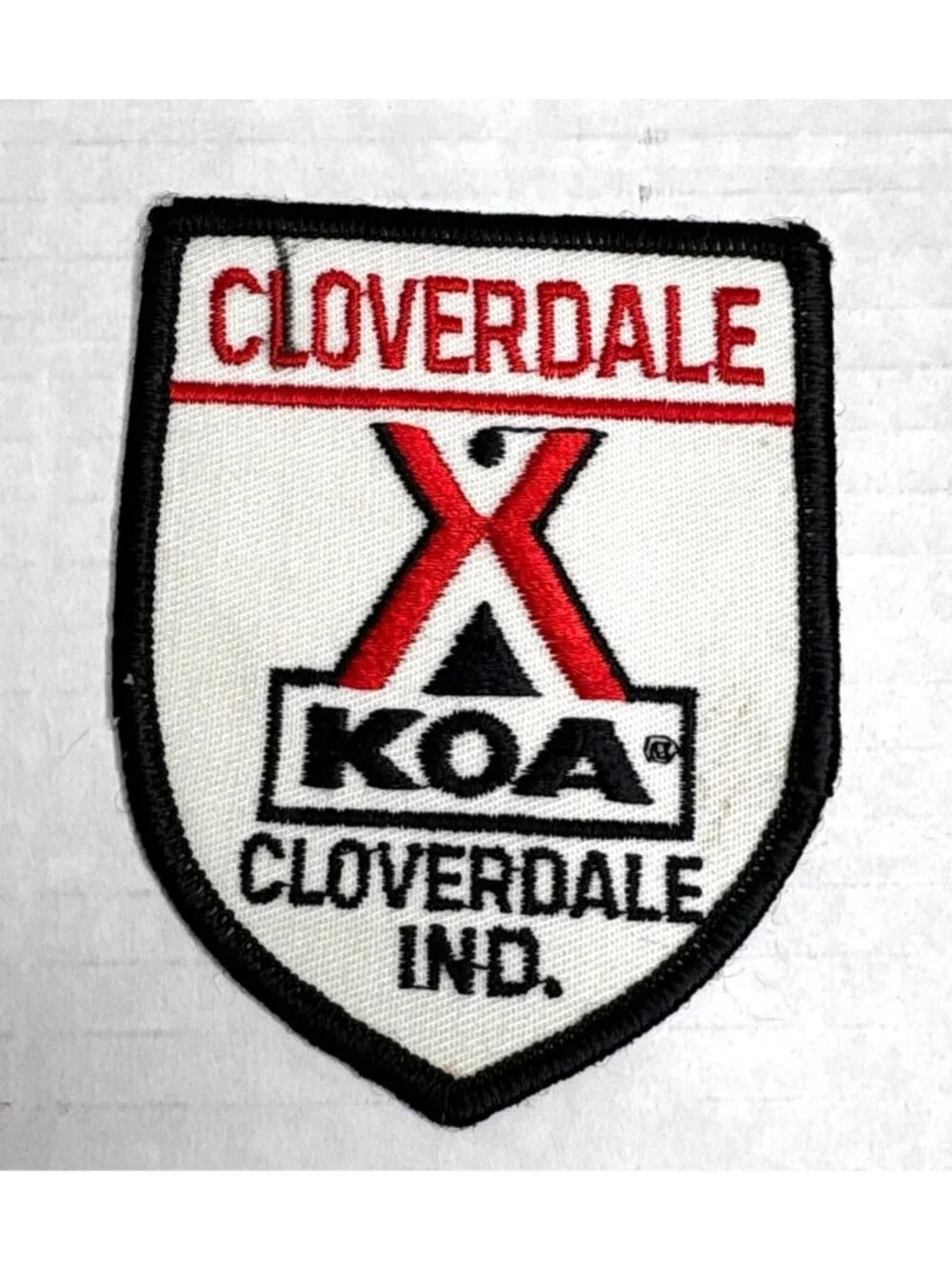 Cloverdale KOA Indiana Sew On Patch Camping Badge Collectible RV Camper